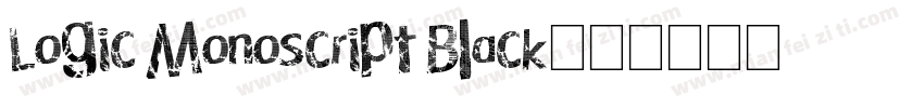 Logic Monoscript Black字体转换